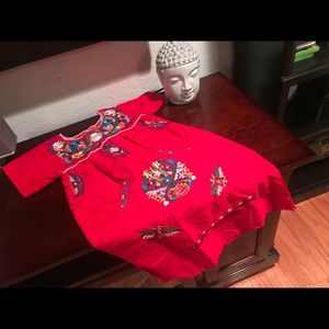 Girls’ Mexican Embroidered Dress